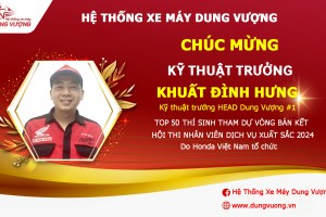 VINH DANH KỸ THUẬT TRƯỞNG, KỸ THUẬT VIÊN, NHÂN VIÊN PHỤ TÙNG XUẤT SẮC VÀO VÒNG BÁN KẾT HỘI THI NHÂN VIÊN DỊCH VỤ, PHỤ TÙNG XUẤT SẮC 2024 Do Honda Việt Nam tổ chức.